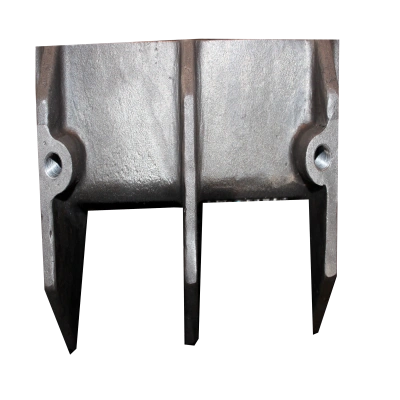 Suspension rib plate produced by V-process casting