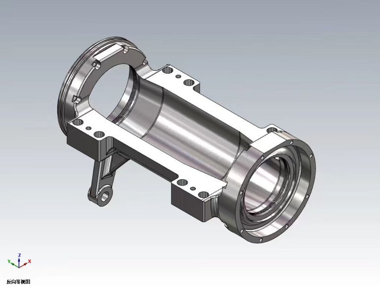 Railway Castings Axle Housing 3D 2