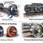 Relationship between gear ratio, motor speed, and railway wheel diameter of locomotive