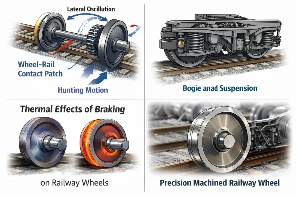 Relationship between gear ratio, motor speed, and railway wheel diameter of locomotive