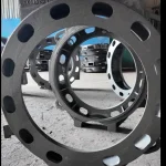 Lost foam cast iron stator press ring, circular shape with mounting holes