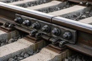 ברגי דגי רכבת מאבטחים צלחות דגים על מפרק מסילת רכבת UIC