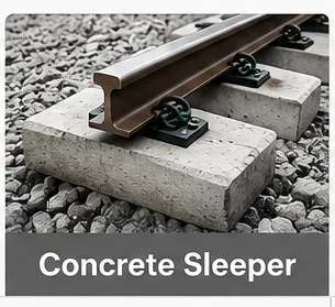 Sådan vælger du det rigtige jernbanesovemateriale? 3 Prestressed concrete railway sleeper with elastic rail fastening system for high-speed and heavy-haul railways