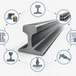 Railway rail specification showing section, steel grade, inspection and testing requirements