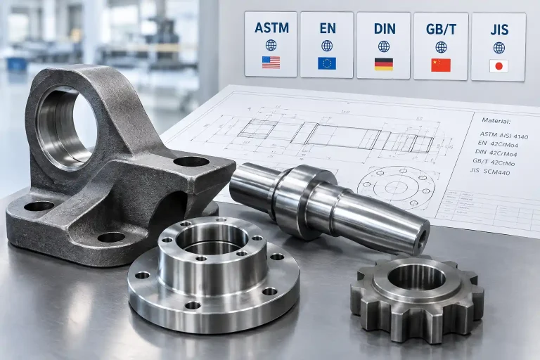 Steel grade comparison for ASTM, DIN, EN, GB and JIS standards